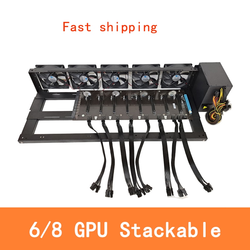 Stackable Open Air Miner Case 6/8/12 GPU   ..